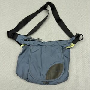 Overland Equipment Blue Nylon Messenger Bag Crossbody Adjustable Strap Travel
